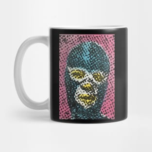 pop art lucha libre mexican wrestling warhol lichtenstein Mug